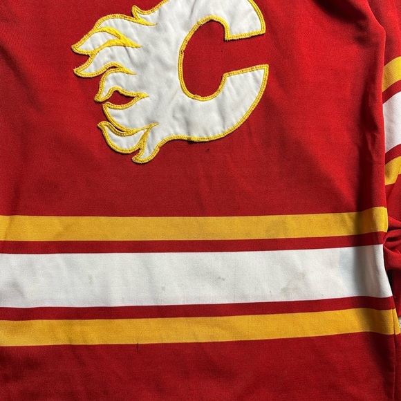Vintage 80s NHL Calgary Flames Hockey Jersey Medium - Picture 5 of 13